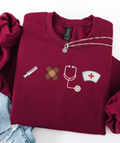 Valentine Nurse Shirt • Cute Valentine’s Day Gift for Nurses • ER Nurse Love Nursing Sweatshirt • Nurse Appreciation Sweater