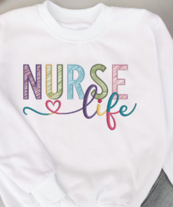 Personalized Nurse Sweatshirt • Custom Comfort Colors® Nurse Sweater • Nursing School Gift • ER Nurse Pullover • Gift for Nurses