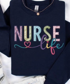 Personalized Nurse Sweatshirt • Custom Comfort Colors® Nurse Sweater • Nursing School Gift • ER Nurse Pullover • Gift for Nurses