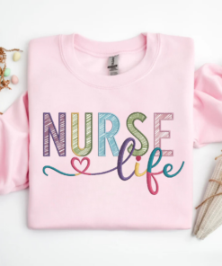 Personalized Nurse Sweatshirt • Custom Comfort Colors® Nurse Sweater • Nursing School Gift • ER Nurse Pullover • Gift for Nurses