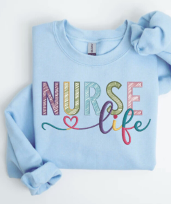 Personalized Nurse Sweatshirt • Custom Comfort Colors® Nurse Sweater • Nursing School Gift • ER Nurse Pullover • Gift for Nurses