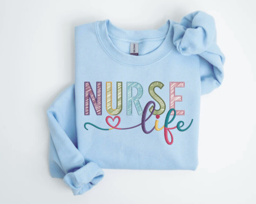 Personalized Nurse Sweatshirt • Custom Comfort Colors® Nurse Sweater • Nursing School Gift • ER Nurse Pullover • Gift for Nurses