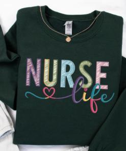 Personalized Nurse Sweatshirt • Custom Comfort Colors® Nurse Sweater • Nursing School Gift • ER Nurse Pullover • Gift for Nurses