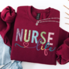 Personalized Nurse Sweatshirt • Custom Comfort Colors® Nurse Sweater • Nursing School Gift • ER Nurse Pullover • Gift for Nurses