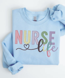 Custom Nurse Sweatshirt • Personalized Comfort Colors® Nurse Crewneck • Nursing School Sweater • ER Nurse Gift • Custom Nurse Pullover