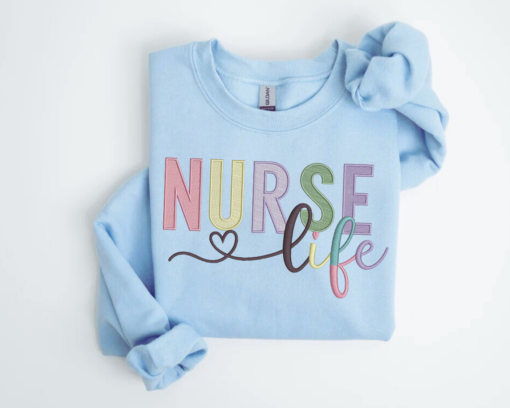 Custom Nurse Sweatshirt • Personalized Comfort Colors® Nurse Crewneck • Nursing School Sweater • ER Nurse Gift • Custom Nurse Pullover