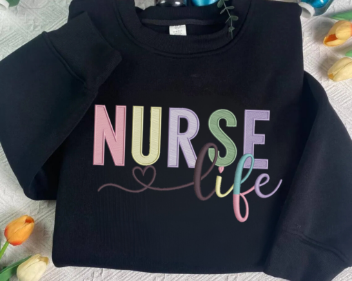 Custom Nurse Sweatshirt • Personalized Comfort Colors® Nurse Crewneck • Nursing School Sweater • ER Nurse Gift • Custom Nurse Pullover