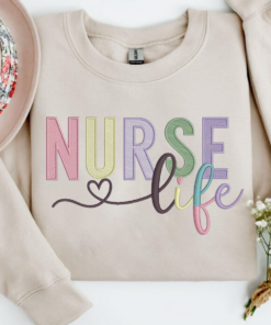 Custom Nurse Sweatshirt • Personalized Comfort Colors® Nurse Crewneck • Nursing School Sweater • ER Nurse Gift • Custom Nurse Pullover